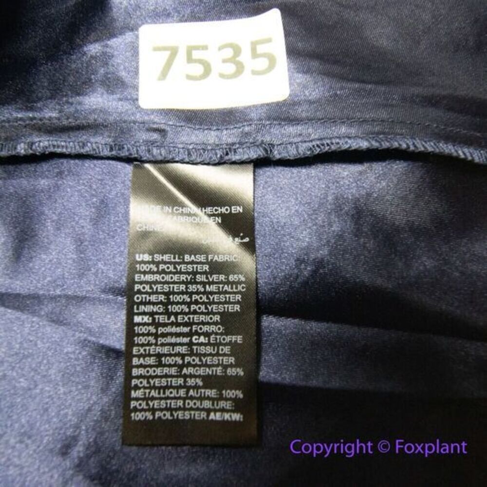 New! White House Black Market blue embroidered fit and flare dress, size 6‎ - Picture 16 of 16